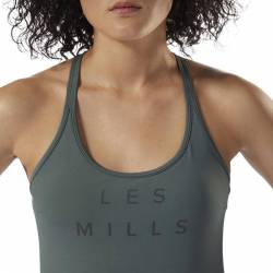 Woman top Les Mills LONG BRA - PAD - DJ2215