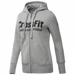 Woman hoodie Reebok CrossFit FULL ZIP HOODY - CF5764