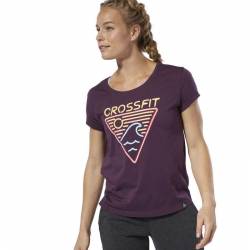 Woman T-Shirt Reebok CrossFit Neon Retro Easy Tee - DU4596