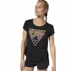 Woman T-Shirt Reebok CrossFit Neon Retro Easy Tee - DP6219