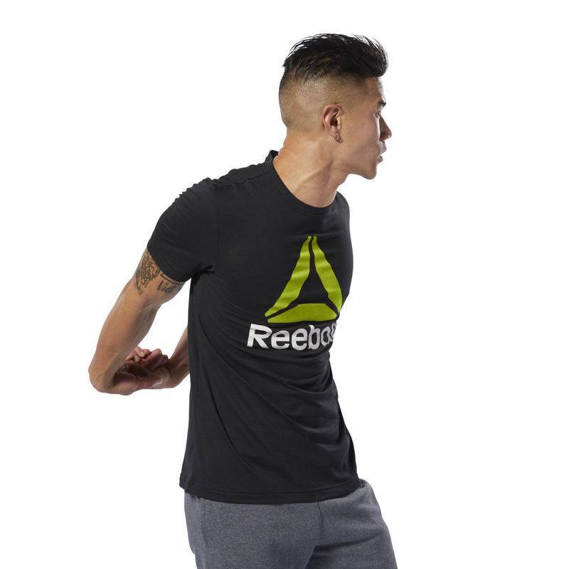 Man T-Shirt Man T-Shirt QQR- Reebok Stacked - DU4691