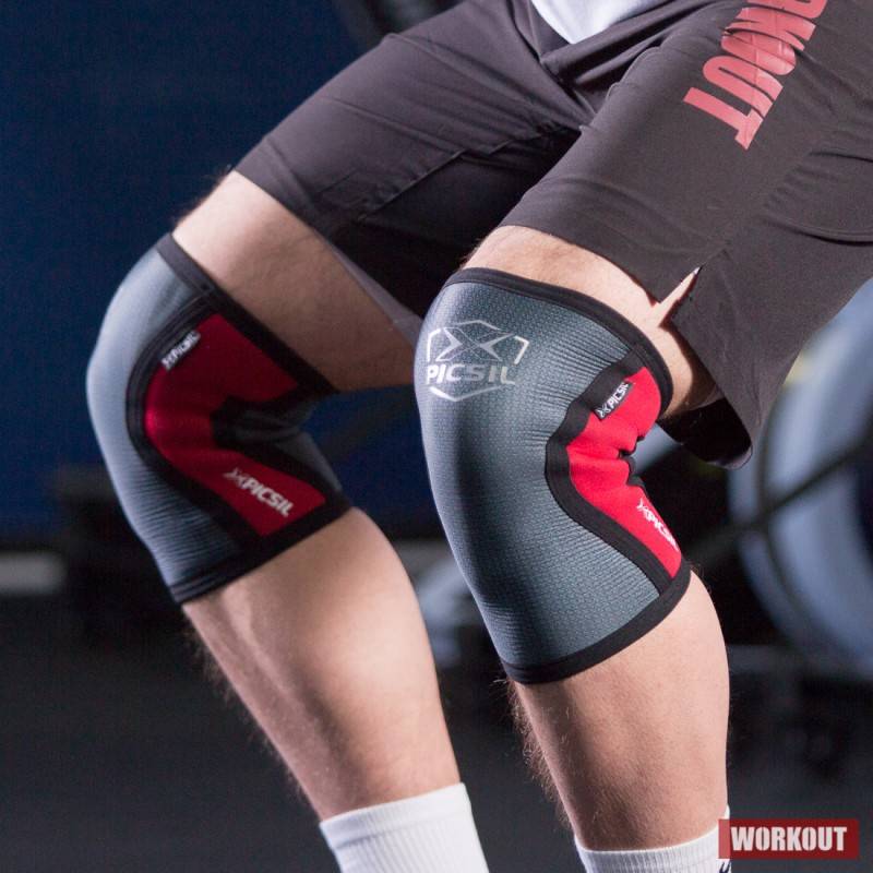 Bandáž kolen Picsil 5 mm - carbon (2 kusy)