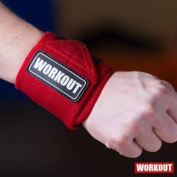 Bandáže zápěstí 48 cm WORKOUT - červený