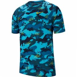 Man T-Shirt Nike Dry Leg Tee - blue camo