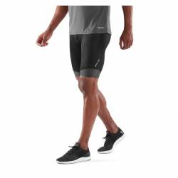 Man compression Shorts Skins DNAmic CORE Mens Long Half Tights Black