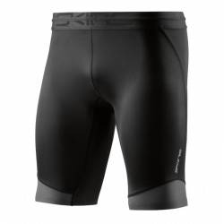 Man compression Shorts Skins DNAmic CORE Mens Long Half Tights Black