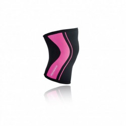 Kniebandage 5 mm - schwarz/rosa 