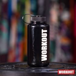 Láhev na pití WORKOUT 1000 ml - černý Tritan
