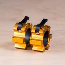 Aluminum Clamps for 50 mm Bar - gold (pair)