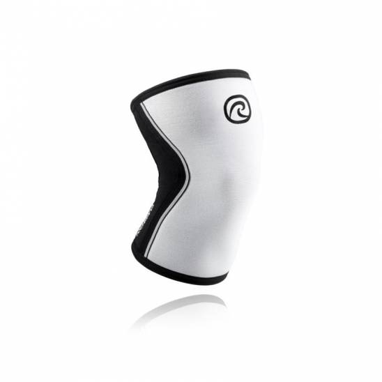 Bandáž kolene Rehband 7 mm - white/black