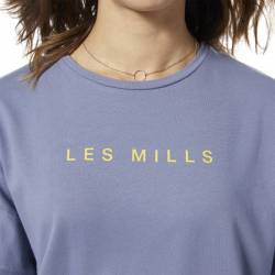 Woman T-Shirt Les Mills PERF COTTON CROP TEE - ED3680
