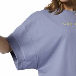 Woman T-Shirt Les Mills PERF COTTON CROP TEE - ED3680