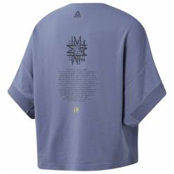 Woman T-Shirt Les Mills PERF COTTON CROP TEE - ED3680