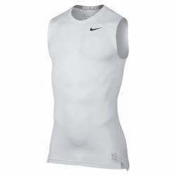 Bílé kompresní tričko Nike bez rukávů COOL COMP SL