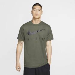 Man T-Shirt Athlete Dri-FIT Swoosh - green/black