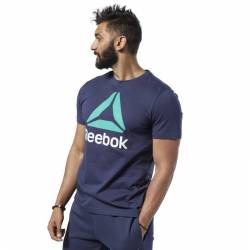 Man T-Shirt QQR- Reebok Stacked - EC2080
