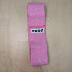 Textilní odporová guma / loop band WORKOUT - růžová