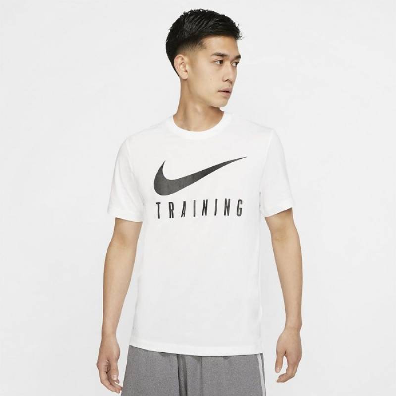 Man fitness T-Shirt Nike TRAINING - white