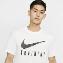 Man fitness T-Shirt Nike TRAINING - white
