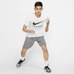 Man fitness T-Shirt Nike TRAINING - white