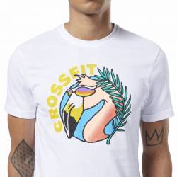 Man T-Shirt Reebok CrossFit Funky Flamingo Tee - EC1484