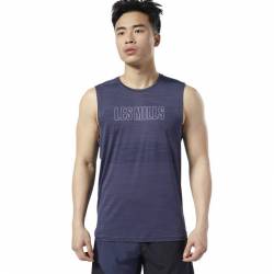 Man Top Les Mills AC Vent Sleeveless Tee - ED0610