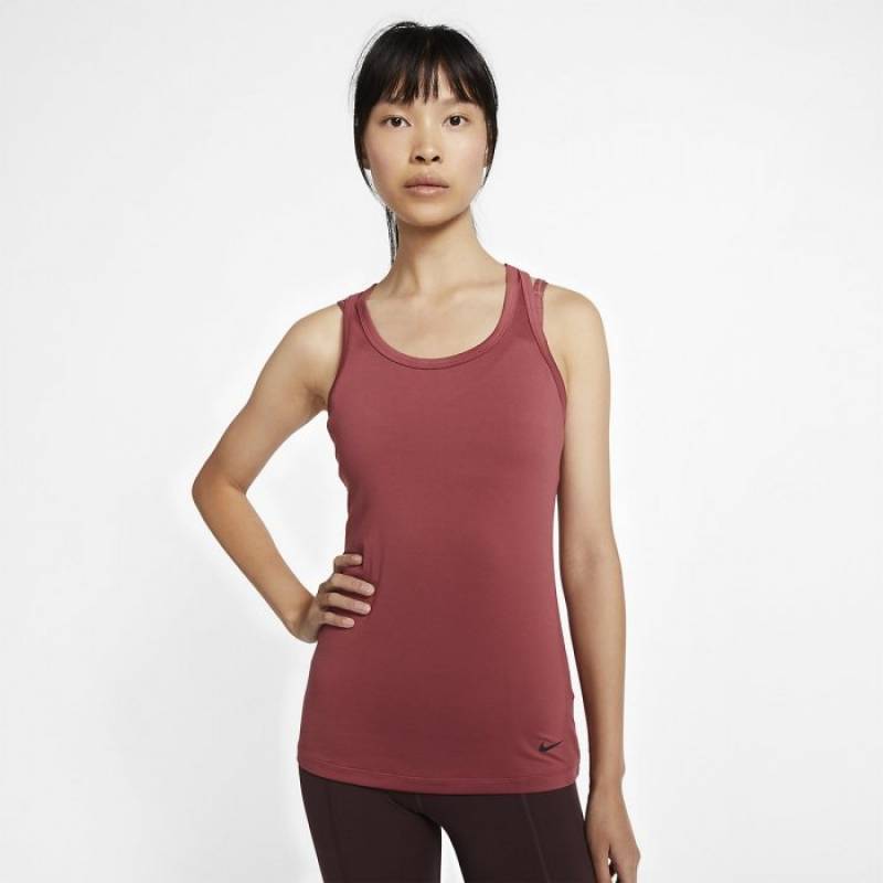 Woman training top THE NIKE GET FIT - CEDAR/BLACK