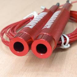 Aluminum speed rope WORKOUT 2.0 - red + one rope free