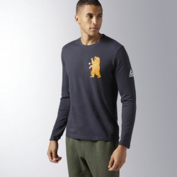 Pánské tričko CrossFit BEAR LS TEE B45193