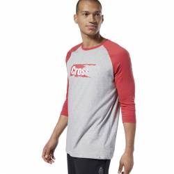 Man T-Shirt Reebok CrossFit Sticker Rip Raglan - DY8441