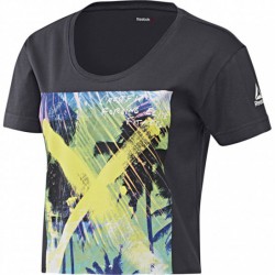 Dámské tričko CrossFit GRAPHIC BF CROP TEE B4521