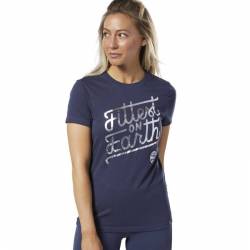 Woman T-Shirt Reebok CrossFit Fittest on Earth Tee - DY8411