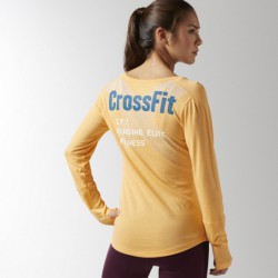 Reebok CrossFit triko LS BURNOUT GRAPHIC T B4523