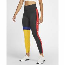 Woman Tight Nike One 7/8 black/red/yellow