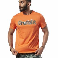 Man T-Shirt Reebok CrossFit Camo Logo Tee - DY8446