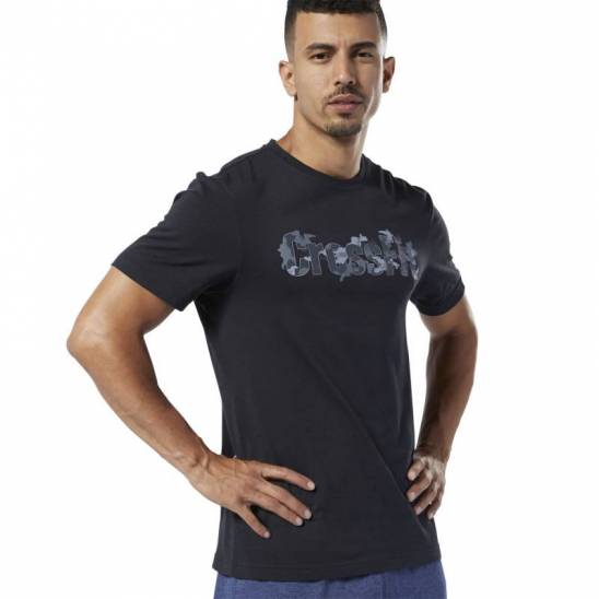 Reebok CrossFit Camo Logo Trainingsshirt Herren NEU 