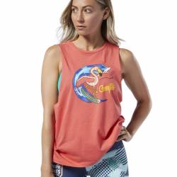 Dámský top Reebok CrossFit Surfer Flamingo Muscle - DY8379