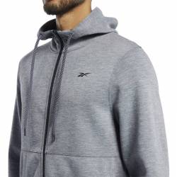 Man hoodie WOR DBL KN FZ HOOD - FP6634