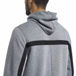 Man hoodie WOR DBL KN FZ HOOD - FP6634