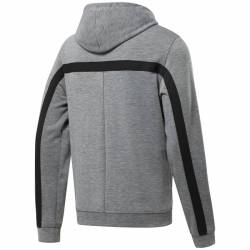 Man hoodie WOR DBL KN FZ HOOD - FP6634