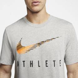 Man training T-Shirt Nike ATHLETE graphic DK gray