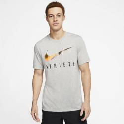 Man training T-Shirt Nike ATHLETE graphic DK gray