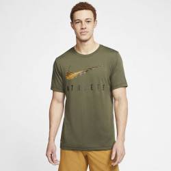 Man training T-Shirt Nike ATHLETE graphic DK gray