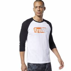 Man T-Shirt Reebok CrossFit Sticker Rip Raglan - EC1488