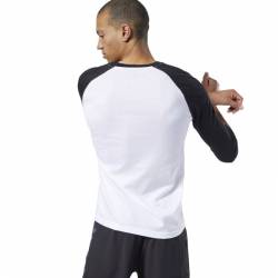 Man T-Shirt Reebok CrossFit Sticker Rip Raglan - EC1488