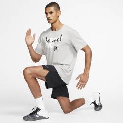 Man T-Shirt Nike BURPEES SUCK - Dri-FIT - grey