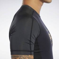Man T-Shirt Les Mills Combat CMG SS RASHGAURD - FM1494