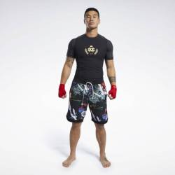 Man T-Shirt Les Mills Combat CMG SS RASHGAURD - FM1494