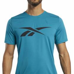 Man T-Shirt Workout POLY GRAPHIC SS TEE - FJ4051