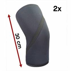 Knee bandage WORKOUT 7 mm - pairs - long / black